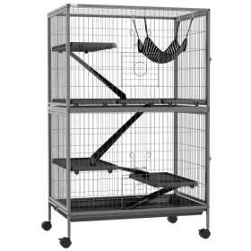 5 Tiers Of Small Animal Cages, Ferret Cages, Large Chinchilla Cages With Hammock Fittings And Heavy Duty Wires